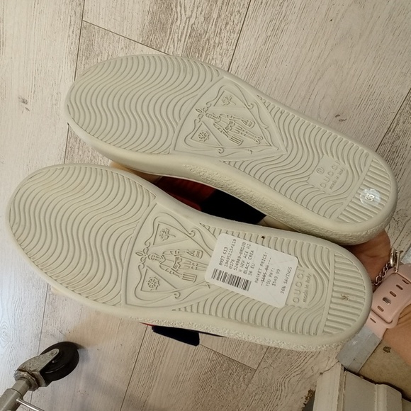 GUCCI Ace Bow Sneaker Size 6 - Picture 4 of 4